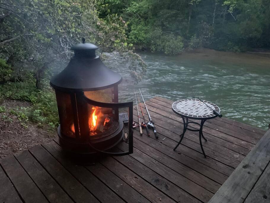 Cabin Fever On Cartecay River Эллиджей Экстерьер фото